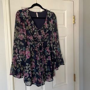 Target Blue Floral Romper